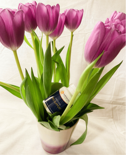 Jubilance Bottle in Tulip Filled Cup