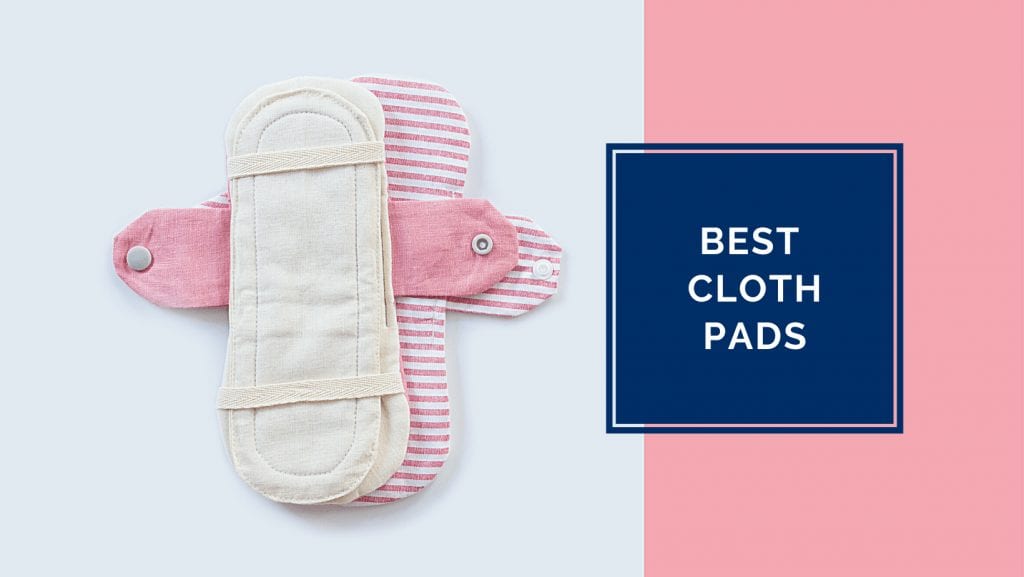 Pink cloth pads for menstruation.