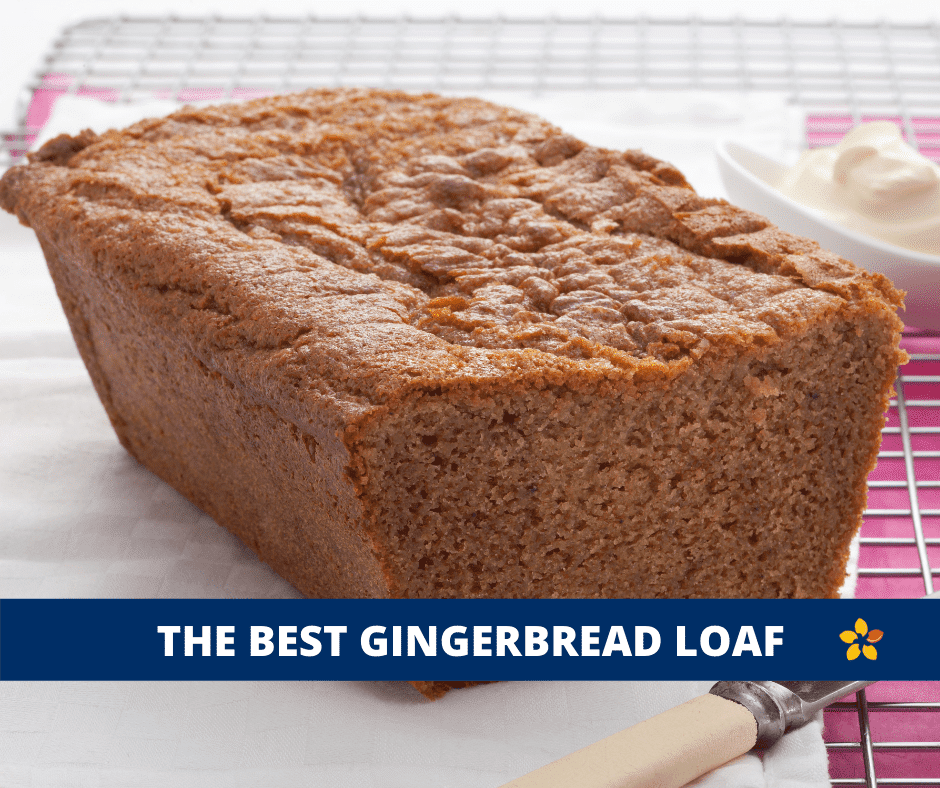 A piece of gingerbread loaf.