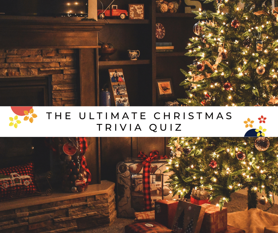 A Christmas tree and presents under the tree for the ultimate christmas trivia quiz