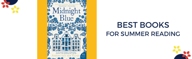The cover of Midnight Blue for the best books of the summer.