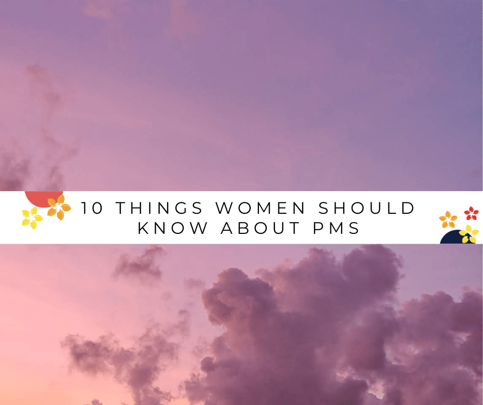 A sky with pink clouds as a metaphor for the 10 things women should know about pms