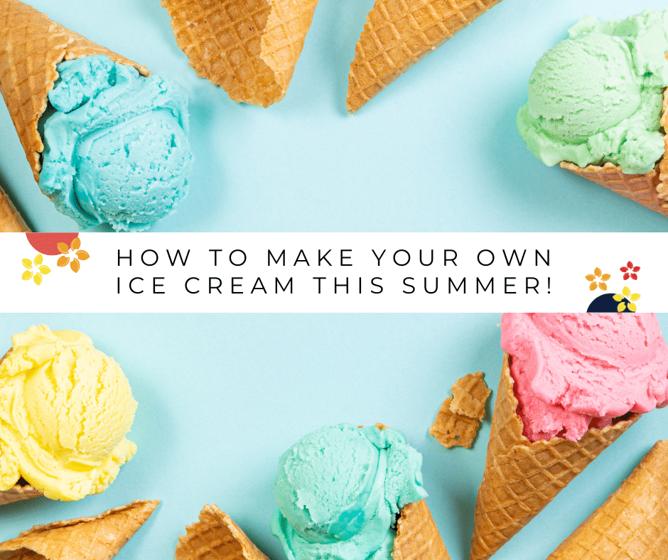 A table has all kinds of ice cream on it and you will learn to make ice cream too
